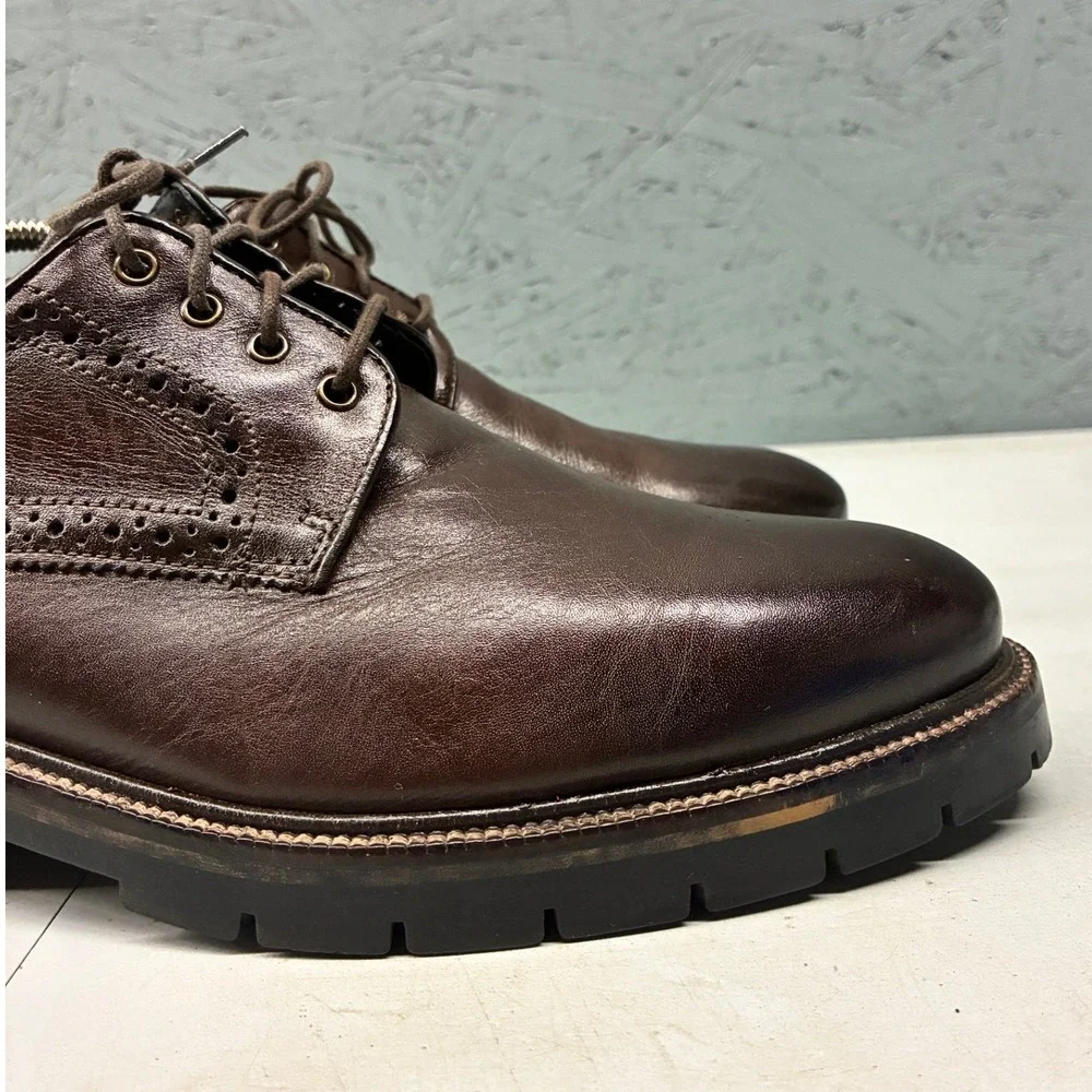 Johnston & Murphy XC Flex Cody Plain Toe Oxford Shoes Men's US 9.5 Brown
